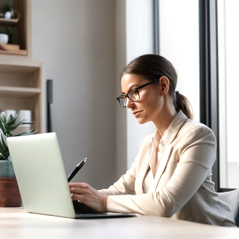 비즈니스 코칭을 준비 중인 모습